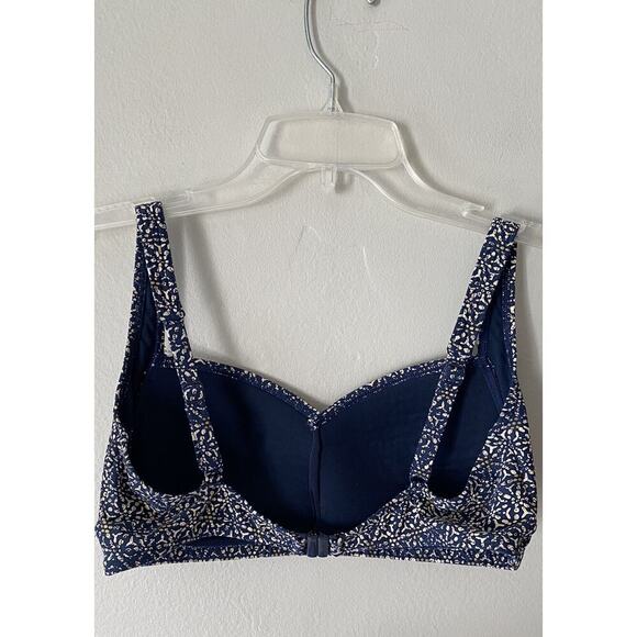 Bond-Eye Australia Nautical Foil Lightly Padded Bikini Navy Top D/DD US8 Swim - Picture 2 of 7